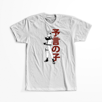 Koszulka Biała Naruto / Boruto - WYBIERZ KOLOR KOSZULKI I FASON