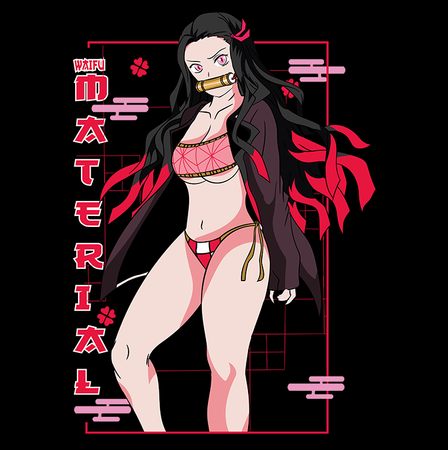 Koszulka Biała Demon Slayer / Kimetsu no Yaiba / Miecz zabójcy demonów - WYBIERZ KOLOR KOSZULKI I FASON