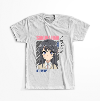 Koszulka Biała Seishun Buta Yarou wa Bunny Girl Senpai no Yume wo Minai WYBIERZ KOLOR KOSZULKI I FASON