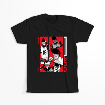 Koszulka Czarna - Blue Lock - WYBIERZ KOLOR KOSZULKI I FASON