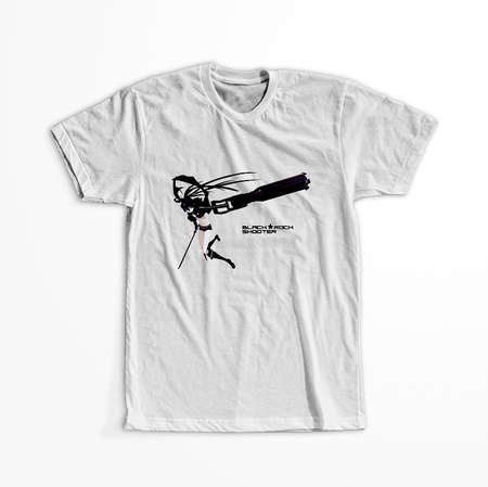 Koszulka Biała Black Rock Shooter - WYBIERZ KOLOR KOSZULKI I FASON