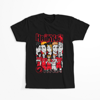 Koszulka Czarna - Haikyuu!! - WYBIERZ KOLOR KOSZULKI I FASON