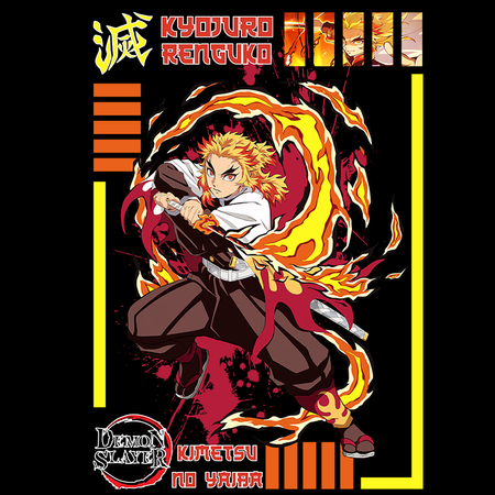 Koszulka Biała Demon Slayer / Kimetsu no Yaiba / Miecz zabójcy demonów - WYBIERZ KOLOR KOSZULKI I FASON