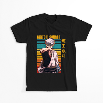 Koszulka Czarna Gintama WYBIERZ KOLOR KOSZULKI I FASON