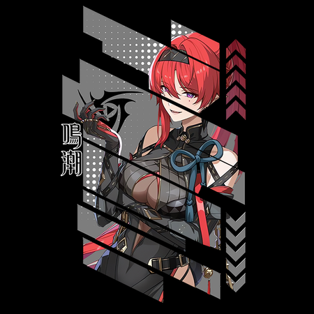 Koszulka Biała Wuthering Waves - WYBIERZ FASON I KOLOR KOSZULKI 