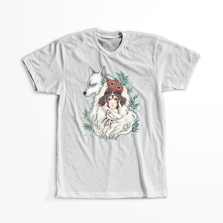 Koszulka Biała - Princess Mononoke - WYBIERZ KOLOR KOSZULKI I FASON