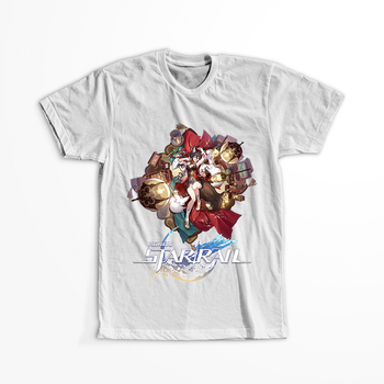 Koszulka Biała - Honkai Star Rail  - Tingyun WYBIERZ KOLOR KOSZULKI I FASON