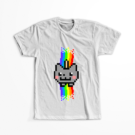 Koszulka Biała NyaNyan WYBIERZ KOLOR KOSZULKI I FASON