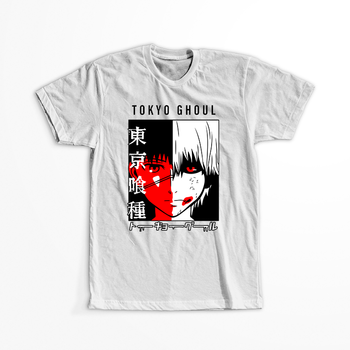 Koszulka Biała Tokyo Ghoul - WYBIERZ KOLOR KOSZULKI I FASON