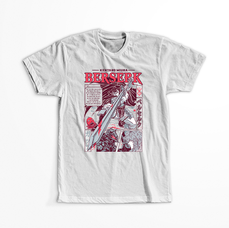 Koszulka Biała - Berserk - WYBIERZ KOLOR KOSZULKI I FASON