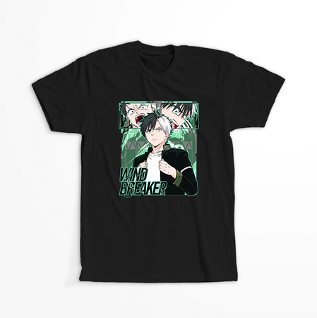 Koszulka Czarna Wind Breaker - WYBIERZ FASON I KOLOR KOSZULKI