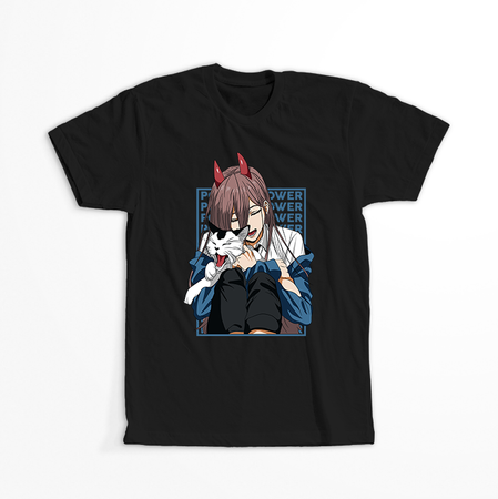 Koszulka Czarna Chainsaw Man WYBIERZ KOLOR KOSZULKI I FASON