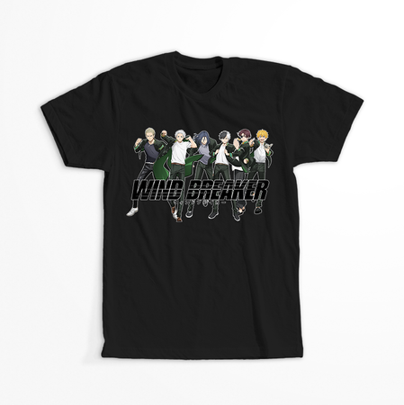 Koszulka Czarna Wind Breaker - WYBIERZ FASON I KOLOR KOSZULKI 