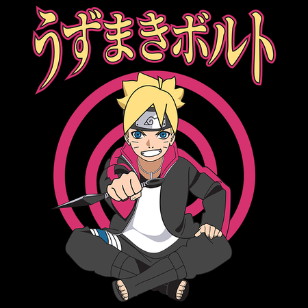 Koszulka Biała Naruto / Boruto - WYBIERZ KOLOR KOSZULKI I FASON