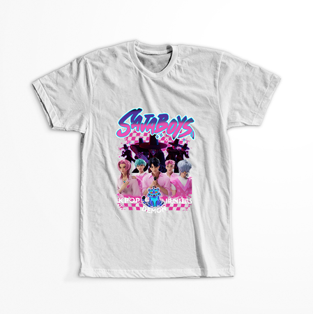 Koszulka Biała KPop Demon Hunters WYBIERZ KOLOR KOSZULKI I FASON