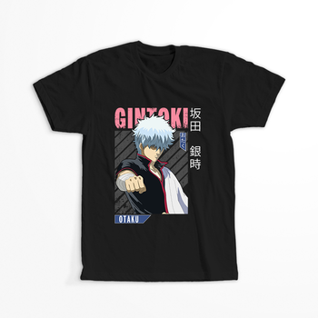 Koszulka Czarna Gintama WYBIERZ KOLOR KOSZULKI I FASON