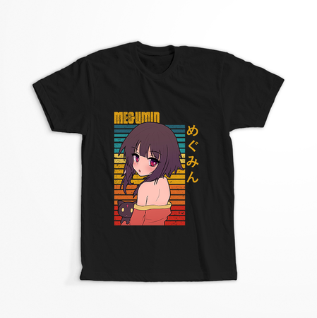 Koszulka Czarna KonoSuba: God's Blessing on This Wonderful World! / Kono Subarashii Sekai ni Shukufuku wo! - WYBIERZ KOLOR KOSZULKI I FASON