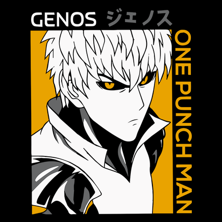 Koszulka Czarna One-Punch Man - WYBIERZ KOLOR KOSZULKI I FASON