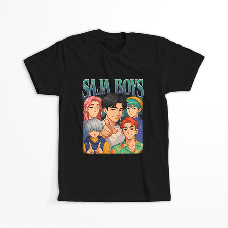 Koszulka Czarna KPop Demon Hunters WYBIERZ KOLOR KOSZULKI I FASON