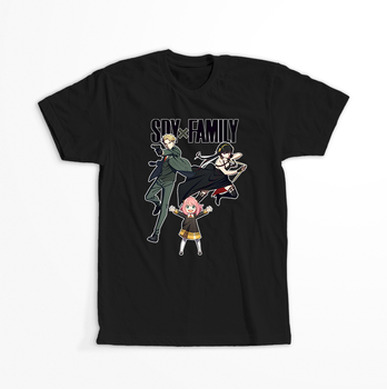 Koszulka Czarna Spy X Family - WYBIERZ KOLOR KOSZULKI I FASON