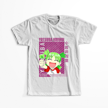 Koszulka Biała Yotsuba! WYBIERZ KOLOR KOSZULKI I FASON