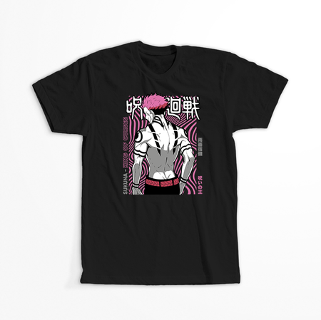 Koszulka Czarna Jujutsu Kaisen - WYBIERZ KOLOR KOSZULKI I FASON