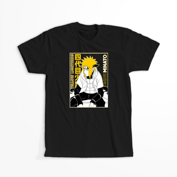 Koszulka Czarna Naruto / Boruto - WYBIERZ KOLOR KOSZULKI I FASON