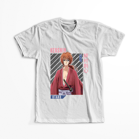 Koszulka Biała Rurouni Kenshin WYBIERZ KOLOR KOSZULKI I FASON