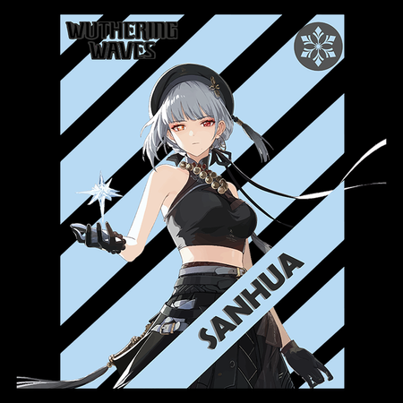 Koszulka Biała Wuthering Waves - WYBIERZ FASON I KOLOR KOSZULKI 