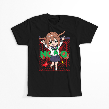 Koszulka Czarna - My Deer Friend Nokotan - WYBIERZ KOLOR KOSZULKI I FASON