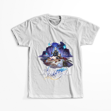 Koszulka Biała - Honkai Star Rail - Hanya WYBIERZ KOLOR KOSZULKI I FASON