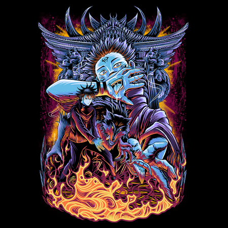 Koszulka Biała Jujutsu Kaisen - WYBIERZ KOLOR KOSZULKI I FASON