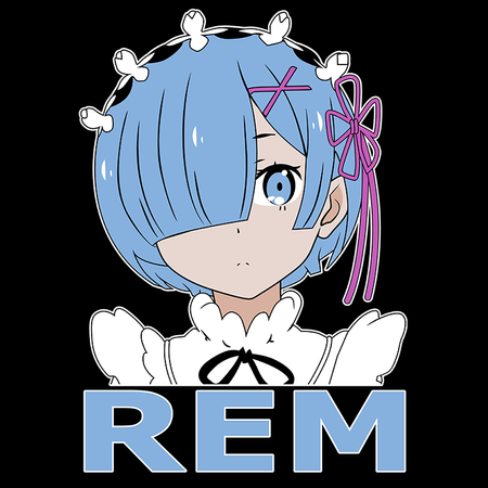 Koszulka Czarna Re:Zero - WYBIERZ KOLOR KOSZULKI I FASON