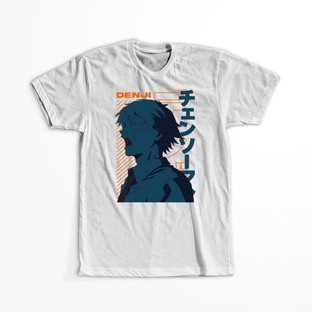 Koszulka Biała  Chainsaw Man WYBIERZ KOLOR KOSZULKI I FASON