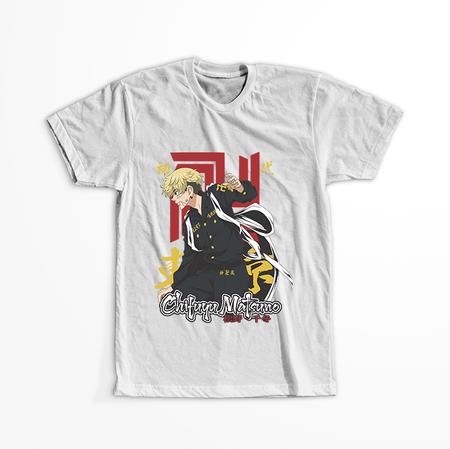 Koszulka Biała Tokyo Revengers WYBIERZ KOLOR KOSZULKI I FASON