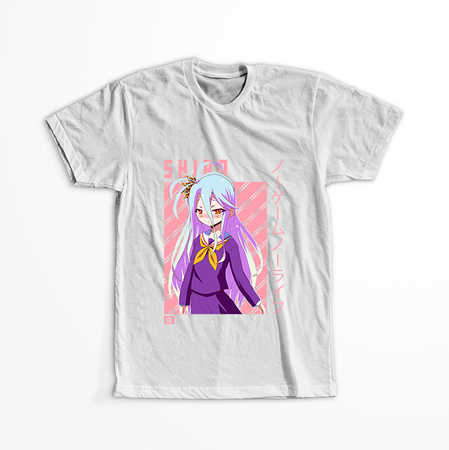 Koszulka Biała No Game No Life - WYBIERZ KOLOR KOSZULKI I FASON