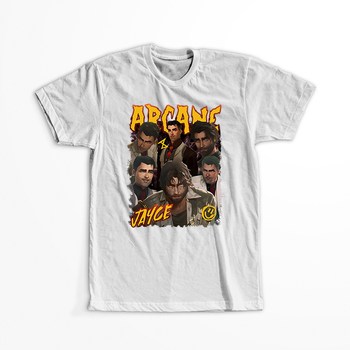 Koszulka Biała - League of Legends & Arcane - WYBIERZ KOLOR KOSZULKI I FASON