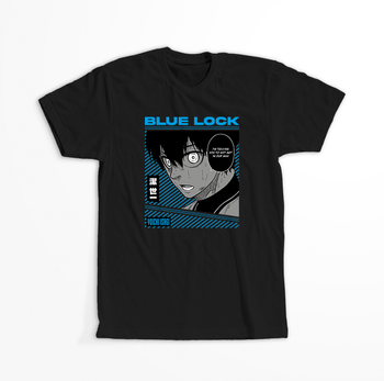 Koszulka Czarna - Blue Lock - WYBIERZ KOLOR KOSZULKI I FASON