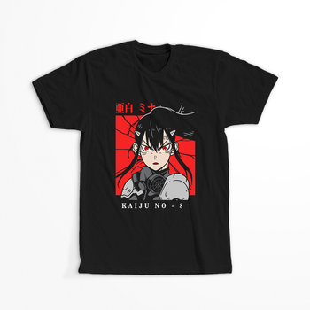 Koszulka Czarna - Kaiju No.8 - WYBIERZ KOLOR KOSZULKI I FASON