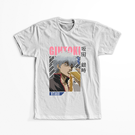 Koszulka Biała Gintama WYBIERZ KOLOR KOSZULKI I FASON