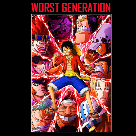 Koszulka Biała One Piece - WYBIERZ KOLOR KOSZULKI I FASON