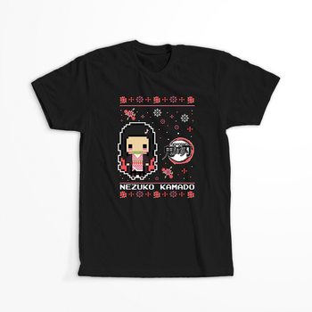 Koszulka Czarna Demon Slayer / Kimetsu no Yaiba / Miecz zabójcy demonów - WYBIERZ KOLOR KOSZULKI I FASON