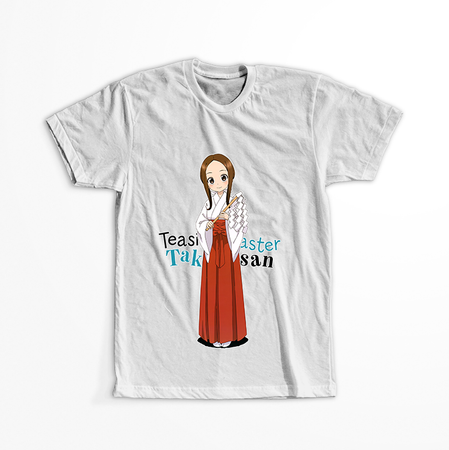 Koszulka Biała Karakai Jouzu no Takagi-san - WYBIERZ KOLOR KOSZULKI I FASON