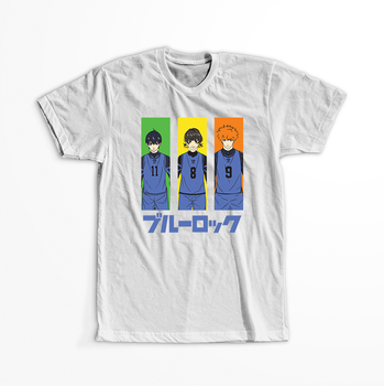 Koszulka Biała - Blue Lock - WYBIERZ KOLOR KOSZULKI I FASON