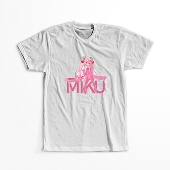 Koszulka Biała Vocaloid Hatsune Miku - WYBIERZ KOLOR KOSZULKI I FASON