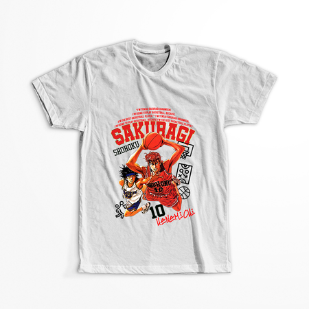 Koszulka Biała Slam Dunk WYBIERZ KOLOR KOSZULKI I FASON