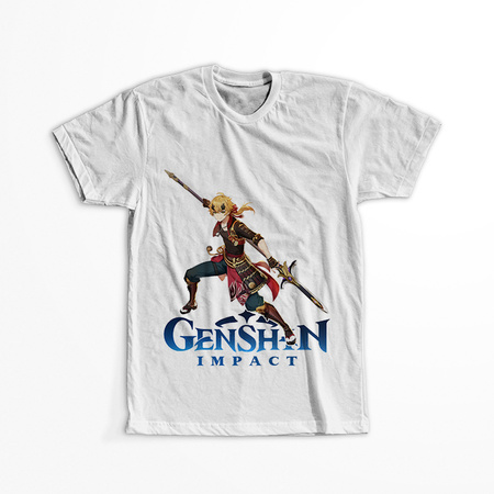Koszulka Biała Genshin Impact - Thoma - WYBIERZ KOLOR
