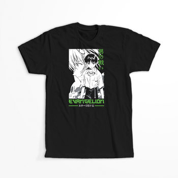 Koszulka Czarna Neon Genesis Evangelion - WYBIERZ KOLOR KOSZULKI I FASON