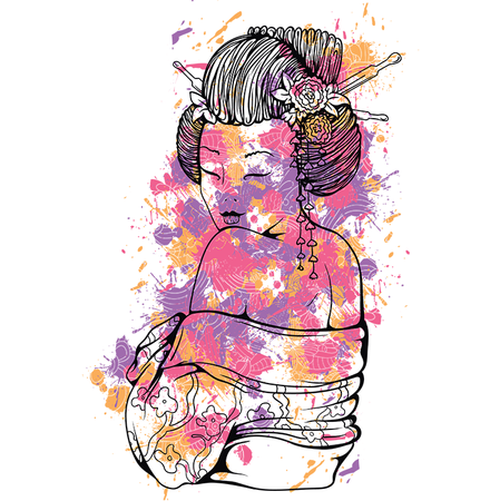 Koszulka Gejsza WYBIERZ KOLOR KOSZULKI I FASON