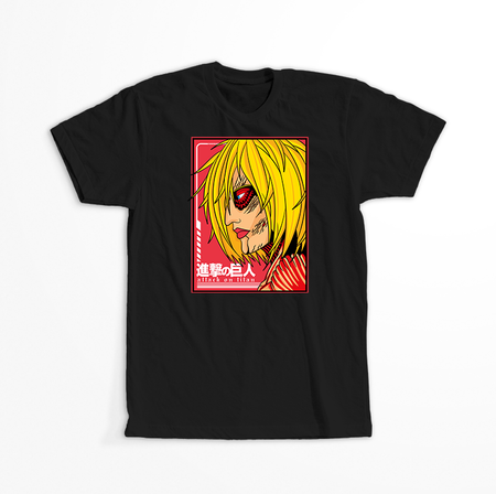 Koszulka Czarna Attack on titan WYBIERZ KOLOR KOSZULKI I FASON